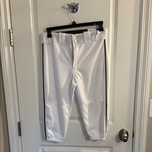 Easton White Baseball Pants with Black Accents